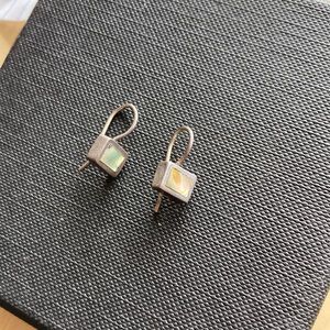 Silver and mother of pearl earrings